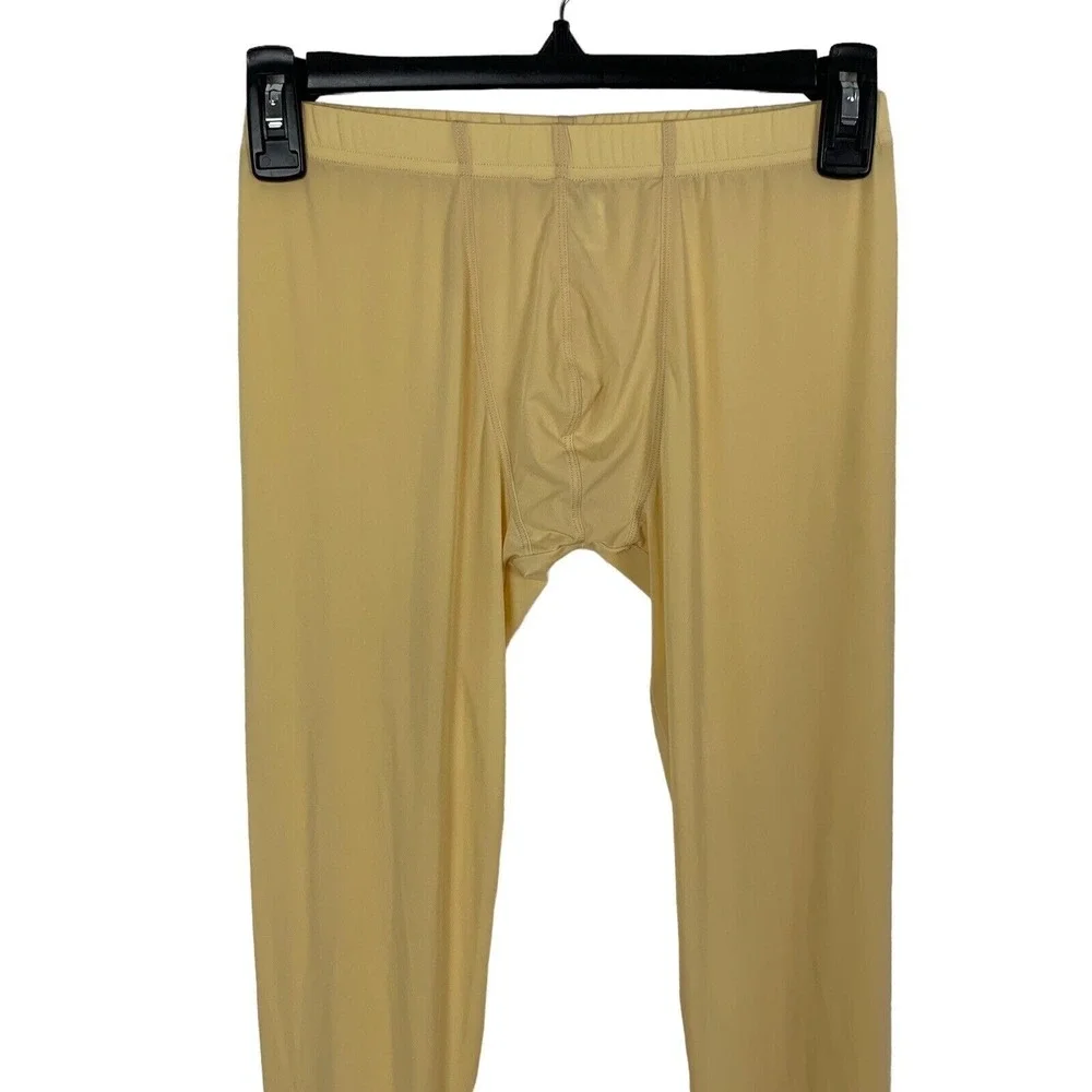 Vanskoos Pajama Pants Medium Yellow Stretch Lounge‎ Soft Sleep